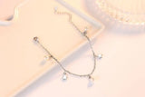 925 Sterling Silver Pearl Star Bracelet Fine Jewelry