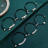 Baroque Pearl Charm Friendship Bracelet - Boho Style