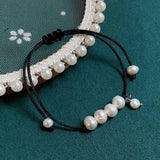 Baroque Pearl Charm Friendship Bracelet - Boho Style
