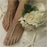 Crystal Toe Chain Summer Beach Barefoot Feet Chain Accessories