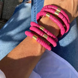 Retro Silicone Bangle Copper Alloy Bracelet Gift