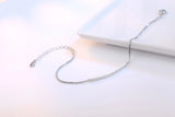 Silver Tube Box Chain Bracelets for Women