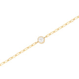 Sparkling Zircon Bracelet Stainless Steel 18k Plated