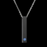 Personalized Stainless Steel Geometric Couple Bar Necklace