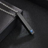 Personalized Stainless Steel Geometric Couple Bar Necklace