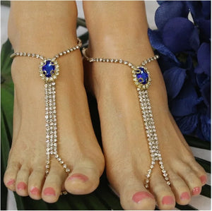 Rhinestone Ankle Chain Bohemian Jewelry