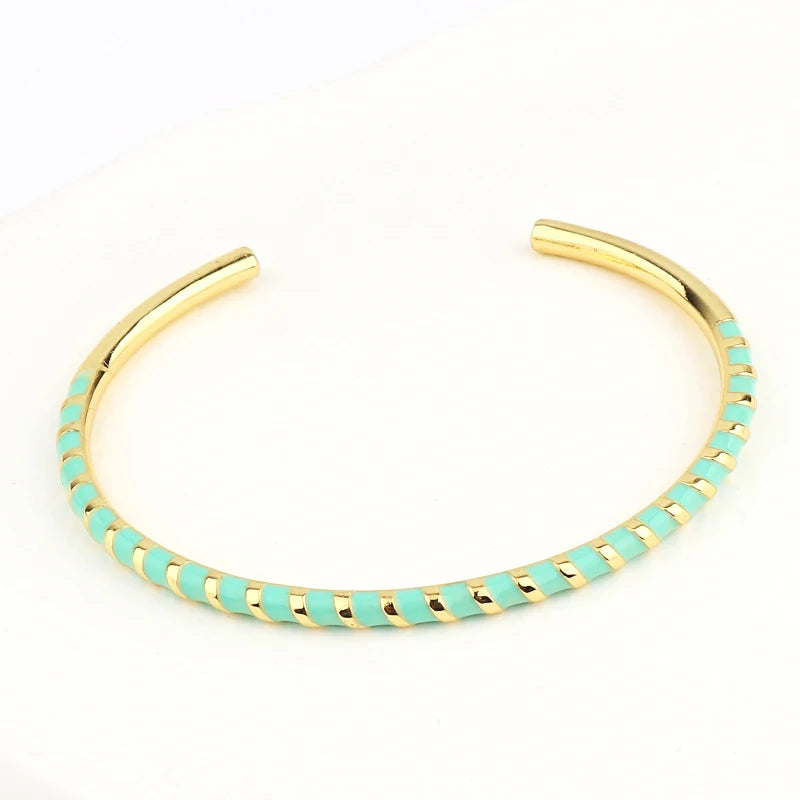 Colorful Bangle Bracelet Open Bangles Jewelry