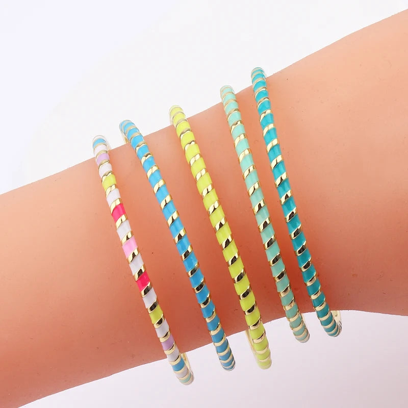 Colorful Bangle Bracelet Open Bangles Jewelry