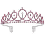 Rhinestone Crown Headbands for Women - Wedding Hair Jewelry