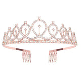 Rhinestone Crown Headbands for Women - Wedding Hair Jewelry