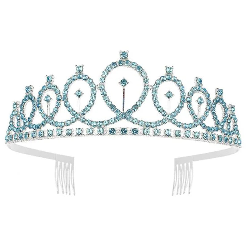 Rhinestone Crown Headbands for Women - Wedding Hair Jewelry