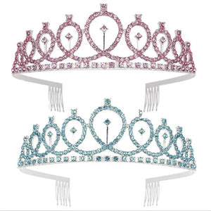 Rhinestone Crown Headbands for Women - Wedding Hair Jewelry