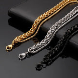 Twisted Bracelet Men's High Stainless Steel