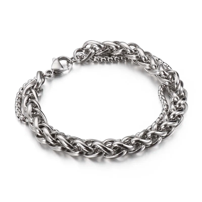 Twisted Bracelet Men's High Stainless Steel