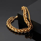 Twisted Bracelet Men's High Stainless Steel