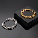 Twisted Bracelet Men's High Stainless Steel