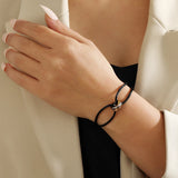 Adjustable Metal Buckle Hand Chain Unisex Bracelet for Men and Women