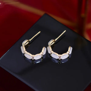 Transparent Opal Women Earring Stud Earrings Wedding Daily High Jewelry
