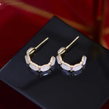 Transparent Opal Women Earring Stud Earrings Wedding Daily High Jewelry