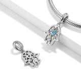 Fatima's Hand Pendant 925 Sterling Silver Beaded Necklace Bracelet DIY