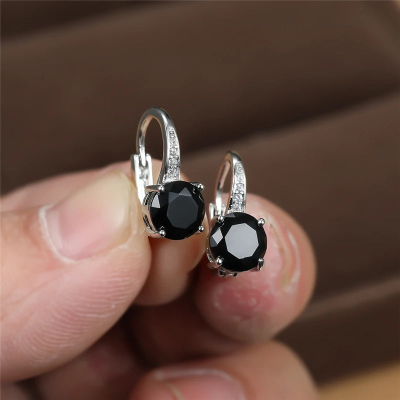 Classic Silver Clip Earrings For Women