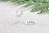 925 Silver Earrings Water Drop Round Tassel Wedding Jewelry Gift