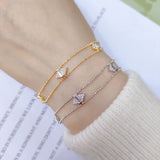 Sweet Couple Jewelry Double-layer Bracelet Female Temperament