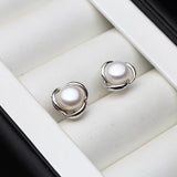 925 Silver Freshwater Pearl Earrings Women