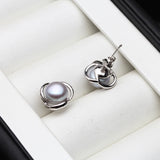 925 Silver Freshwater Pearl Earrings Women