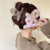 Furry Crab Clip Barrettes Fluffy Shark Hairpin Hair Accessories