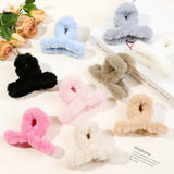 Furry Crab Clip Barrettes Fluffy Shark Hairpin Hair Accessories