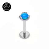 G23 Earrings Inlaid With 3mm Zircon Titanium Jewelry