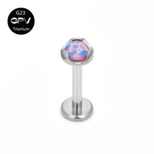 G23 Earrings Inlaid With 3mm Zircon Titanium Jewelry