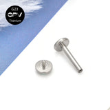 G23 Earrings Inlaid With 3mm Zircon Titanium Jewelry