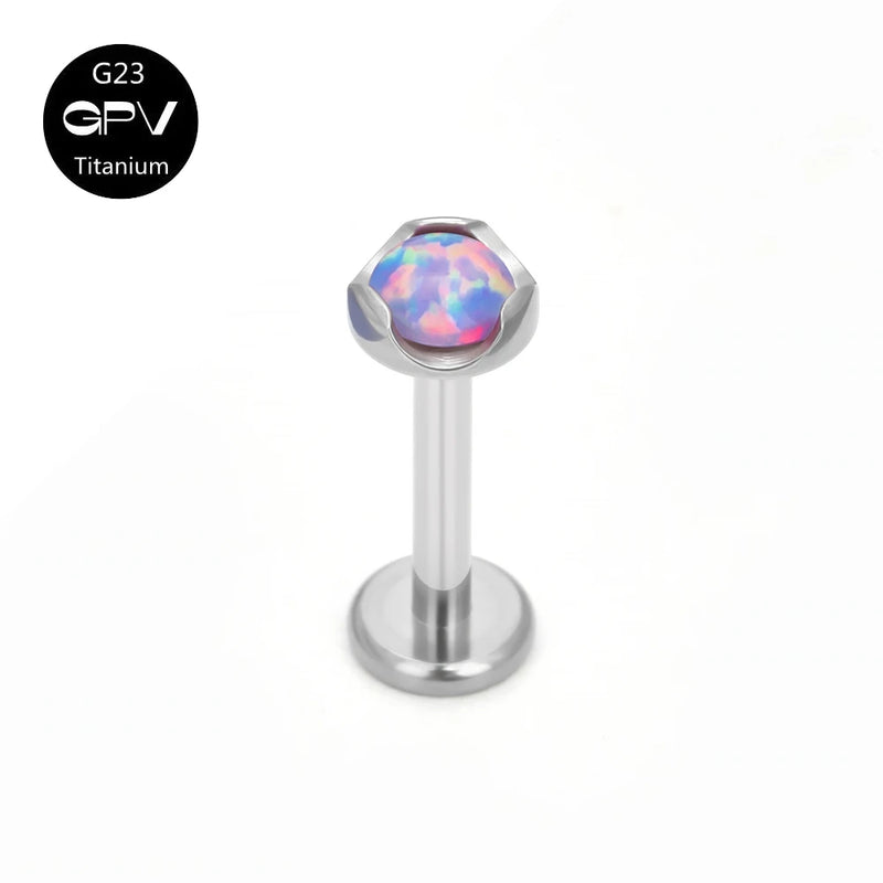 G23 Earrings Inlaid With 3mm Zircon Titanium Jewelry