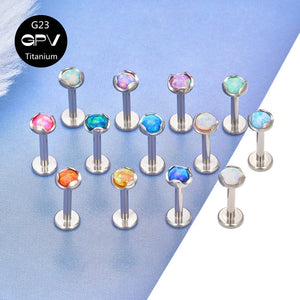 G23 Earrings Inlaid With 3mm Zircon Titanium Jewelry