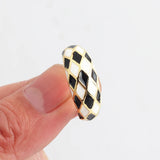 Colorful Geometric Splicing Ring Enamel Jewelry Gift