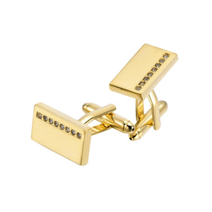 Geometric Mirror Metal Business Cufflinks
