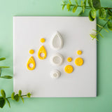 Geometric Soft Pottery Polymer Clay Mold Set Pendant Earrings Shape Cutting Tool