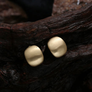 Geometric Square Clip on Earrings for Women No Ear Piercing