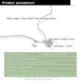 Girl Charm Jewelry S925 Silver Necklace Natural Silver Pendant Chain