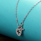 Girl Charm Jewelry S925 Silver Necklace Natural Silver Pendant Chain