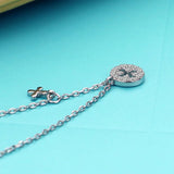 Girl Charm Jewelry S925 Silver Necklace Natural Silver Pendant Chain
