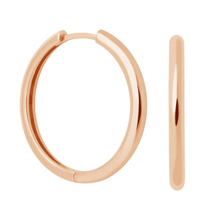 925 Silver Hoop Earrings with 18k Plating for Women