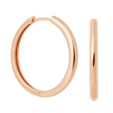 925 Silver Hoop Earrings with 18k Plating for Women
