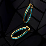 Bohemian U-Shaped Dangle Earrings for Women
