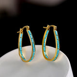 Bohemian U-Shaped Dangle Earrings for Women