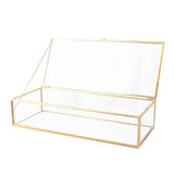 Rim Glass Jewelry Box Retro Display Storage