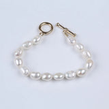 Natural Freshwater Baroque Pearl Bead Bracelet