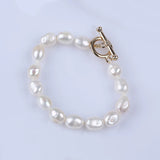 Natural Freshwater Baroque Pearl Bead Bracelet